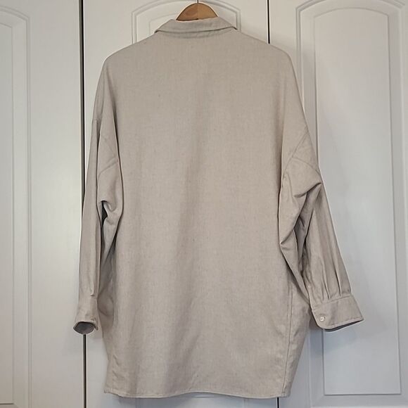 Frank & Eileen MCLOGHLIN Natural 100% Italian Brushed Cotton Canvas Size S NWOT - Picture 8 of 14